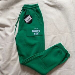 White Fox XS Jogger Sweatpants